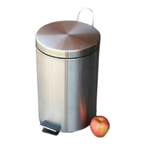 Basurero de acero inoxidable con pedal 12 L