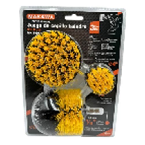 JGO DE CEPILLO PARA TALADRO POR 3PCS MAKAWA