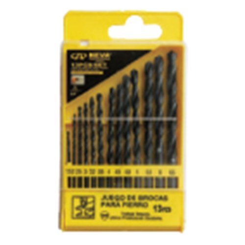 JGO BROCAS P FIERRO 13PCS HSS 15-65MM NEVA