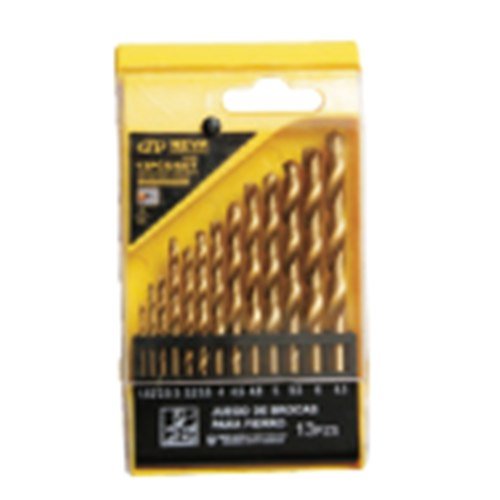 JGO BROCAS P FIERRO 13PCS TITANIUM 15-65MM NEVA