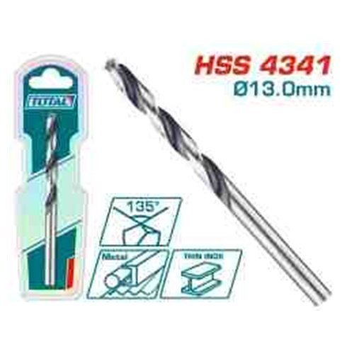 BROCA PARA METAL 4341 HSS 13MM TOTAL