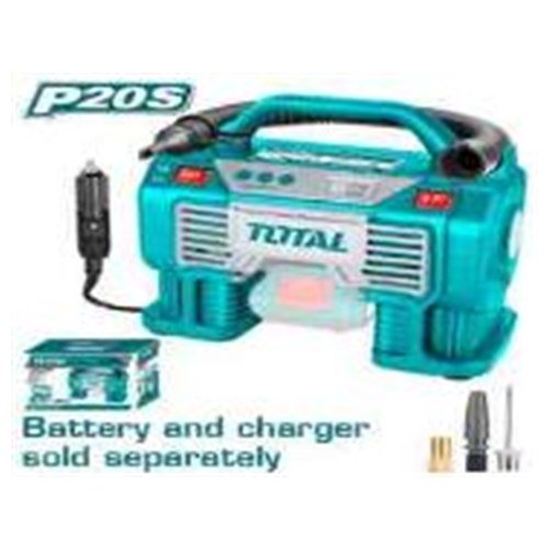 COMPRESOR AUTO INALÁMBRICO 20V 160PSI LITIO-ION TOTAL SIN BATERIA SIN CARGADOR