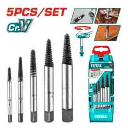 JGO DE EXTRACTORES DE TORNILLOS X 5PCS TOTAL