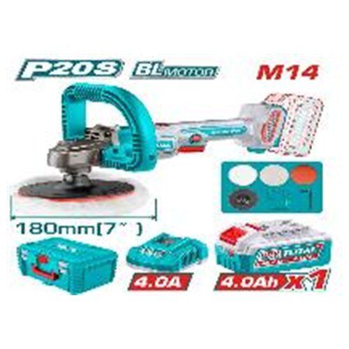 PULIDORA INALAMBRICO 7" 180MM 20V C/ BAT Y CARG