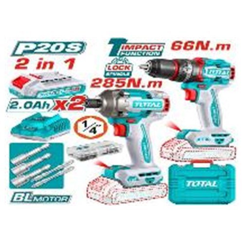 KIT TALADRO IMPACTO + LLAVE IMPACTO TOTAL