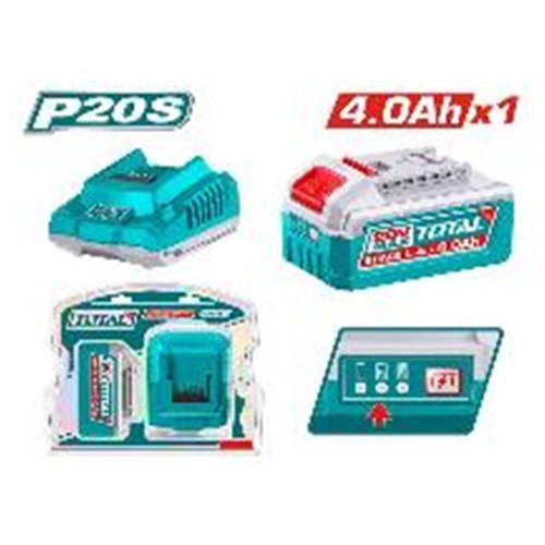 KIT DE BATERIA Y CARGADOR 20V 4.0AH TOTAL