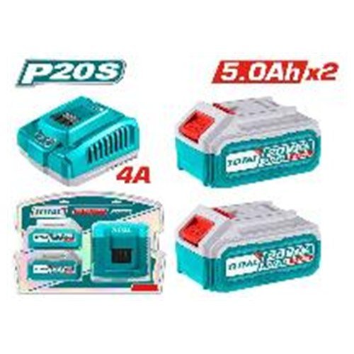 KIT DE BATERIAS Y CARGADOR 20V 5.0AH TOTAL