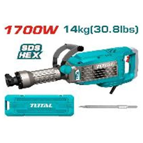MARTILLO DEMOLEDOR 1700W HEX 14KG TOTAL