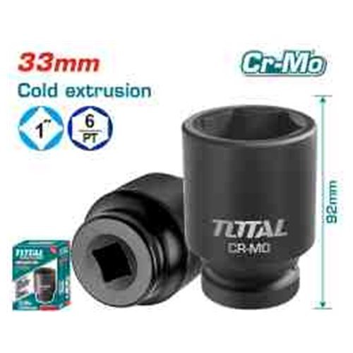 DADO DE IMPACTO 1"DR. 33MM TOTAL