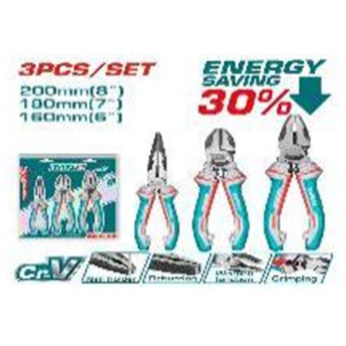 JGO ALICATES POR 3 PCS INDUSTRIAL TOTAL