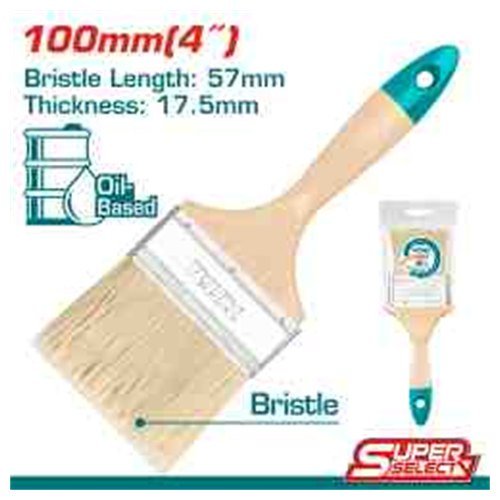 BROCHA MANGO MADERA 4" TOTAL