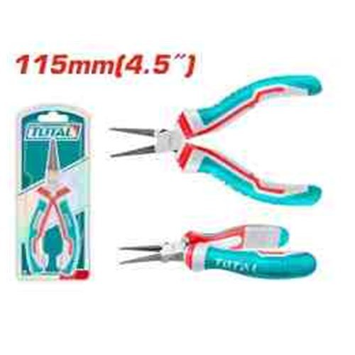 MINI ALICATE 4.5" PUNTA REDONDA TOTAL