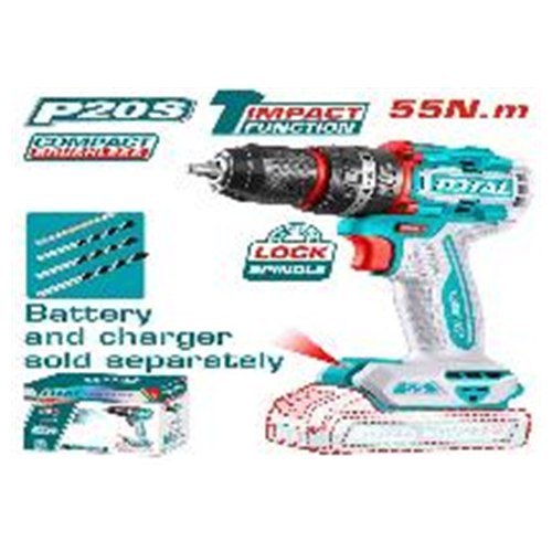 TALADRO INAL DE IMPAC 13MM 20V 55NM  SIN BATERIA SIN CARGADOR