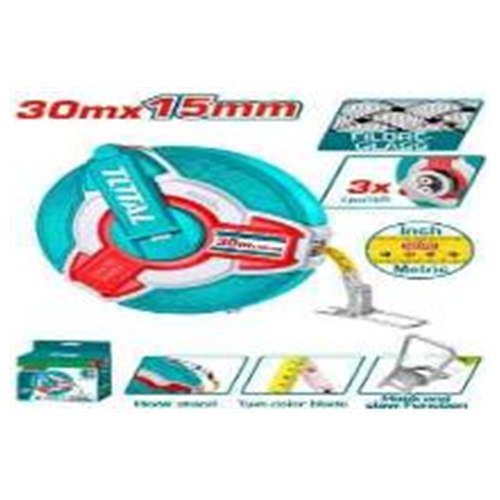 HUINCHA DE MEDIR FIBRA DE VIDRIO 30MTS X 15MM TOTAL