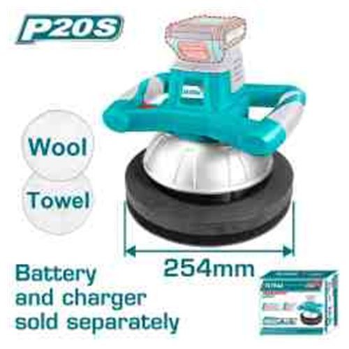 PULIDORA ORBITAL INALAMBRICA 20V 254MM TOTAL SIN BATERIA SIN CARGADOR
