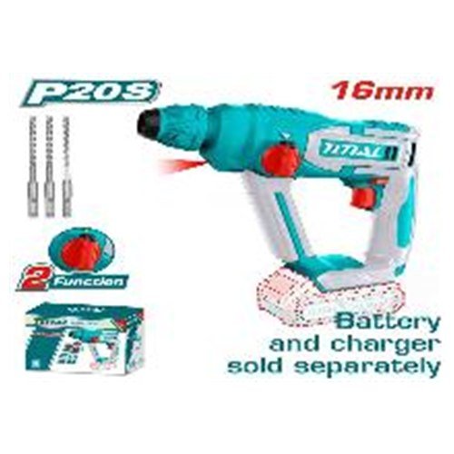 ROTOMARTILLO INALAMBRICO 20V 1,5J SDS PLUS TOTAL  SIN BATERIA SIN CARGADOR